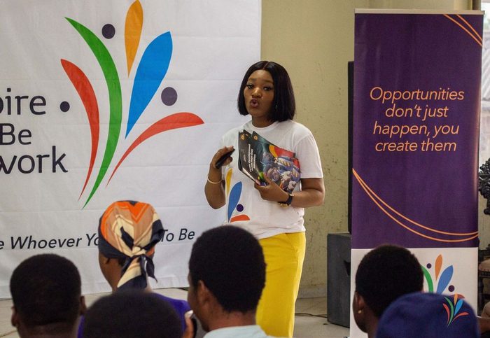 A career workshop in a school